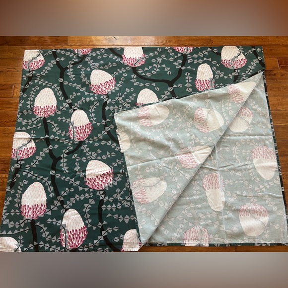 Finlayson Tablecloth with Thistle Design in Teal Multicolor - Picture 12 of 13